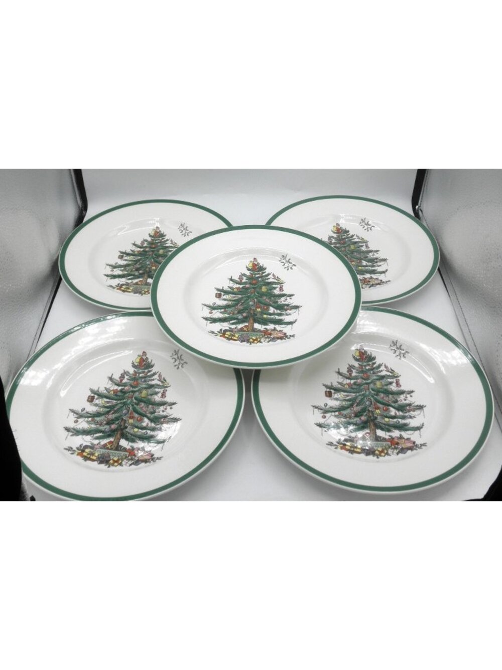 Christmas Tree by Spode 10-3/4 Inch Dinner Plates Set of 5 Pattern Code: SP CHT